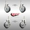 Service Caster 5 Inch 316SS Thermoplastic Rubber 12mm Threaded Stem Caster Brake SCC, 2PK SCC-SS316TS20S514-TPRB-M1215-2-TLB-2 - alternate 4